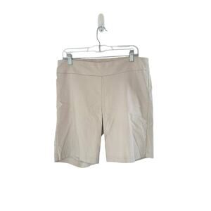 J.‎ McLaughlin Tan Khaki Basic Classic Pull On Stretch Chino Shorts Size 14
